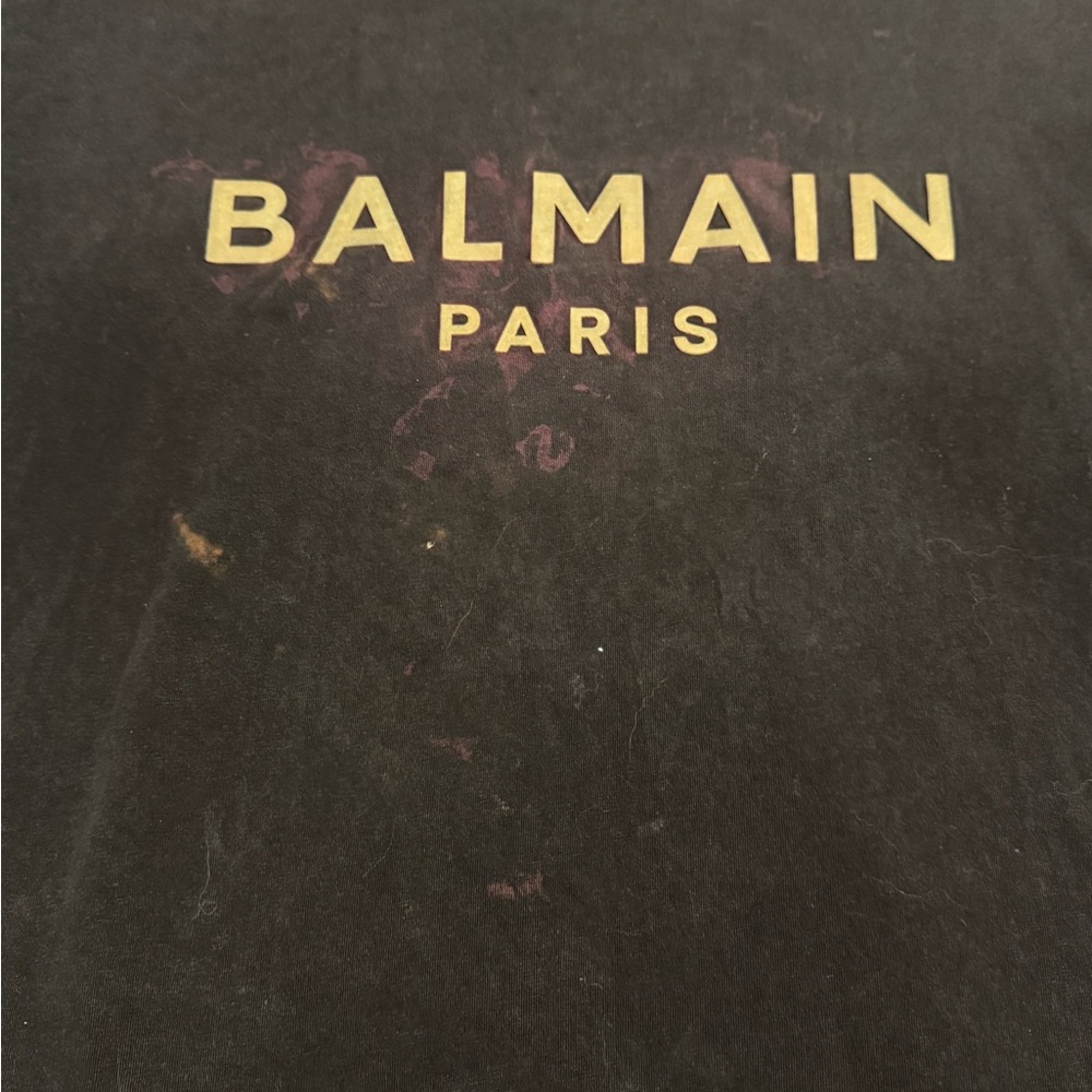 Balmain Black Tee XL - Picture 3 of 6